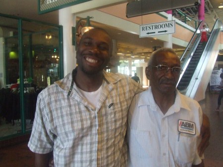 Me and My Father Jimme, Mall, Jacksonville Waterfront, August 27, 2007. (Angelia N. Levy).