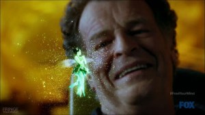 John Noble as Dr. Walter Bishop on Fringe, Season 5, after dropping acid, December 2012. (http://fringetelevision.com).