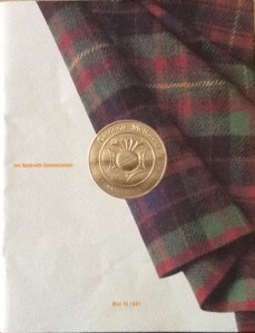 100th Commencement Ceremony program, Carnegie Mellon University, May 18, 1997. (Donald Earl Collins).