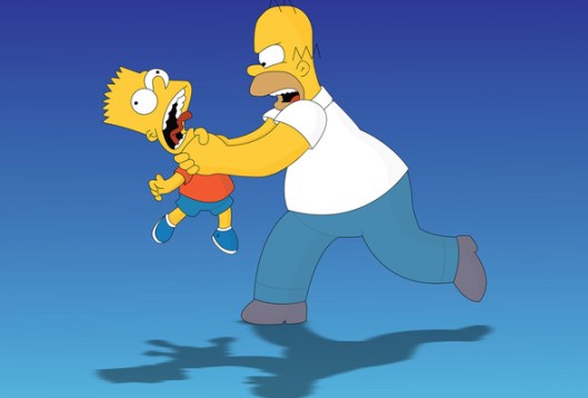 Homer strangles Bart (again), The Simpsons, February 2011. (http://www.goodwp.com/).