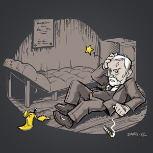 Freudian "Slip" (2012) by Nathan Davis, September 24, 2013. (http://redbubble.com). Qualifies as fair use - low resolution and subject matter related to post.