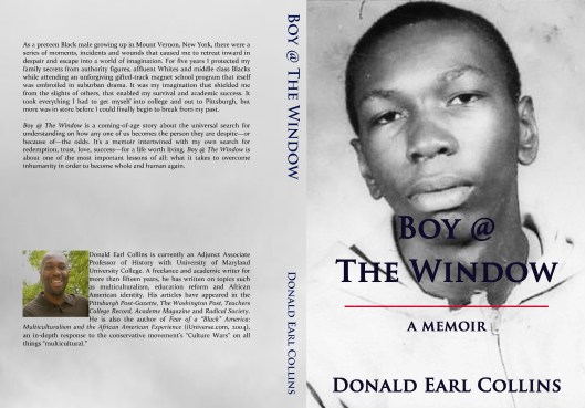 Boy @ The Window, front and back cover, and side, November 11, 2013. (Donald Earl Collins).