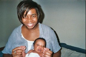 Wife and son, August 16, 2003. (Donald Earl Collins).