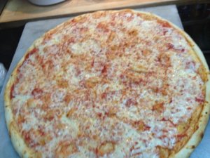 Umm, New York style pizza, Vesuvius Pizza, Brooklyn, NY, January 4, 2014. (http://yelp.com).