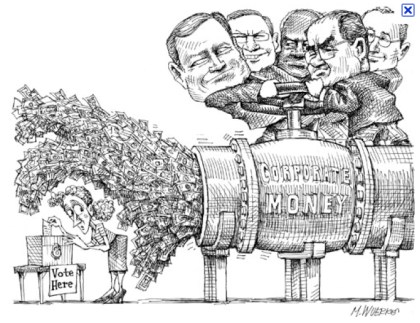 Matt Wuerker, Corporate Money/Vote Here, January 2010. (Politico.com). Qualifies as fair use -- low resolution, related to subject matter of this blog post.