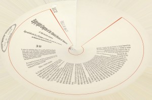 First page of the Civil Rights Act of 1964 (bent and warped), July 8, 1964. (http://www.ourdocuments.gov/document_data/pdf/doc_097.pdf). In public domain.