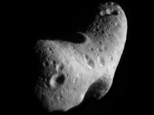 Asteroid Eros, a near-Earth object, or NEO, June 16, 2014. (http://jpl.nasa.gov). In public domain.