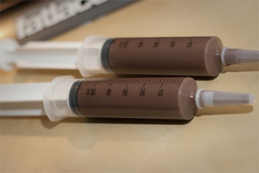 ODing on chocolate via a hypodermic needle, January 5, 2015. (http://buzzfeed.com).