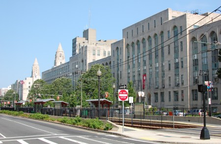 The main classroom buildings for the College of Arts and Sciences at Boston University, with the BU East 'T' stop in the foreground, July 18, 2010. (Fletcher6 via Wikipedia). Released to the public domain via CC-SA-3.0.