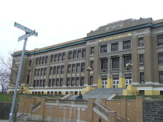 A.B. Davis Middle School, Mount Vernon, NY, November 21, 2006. (Donald Earl Collins). Built in 19226, it used to be Mount Vernon High School before Black migration, the Brown decision and ending some discriminatory ability grouping practices forced the school board to build a new high school after 1954.