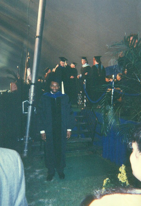 My stressed-out PhD walk photo, Carnegie Mellon University, May 18, 1997. (Angelia N. Levy).
