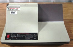 Old Scantron machine, January 24, 2012. (http://www.publicsurplus.com/).