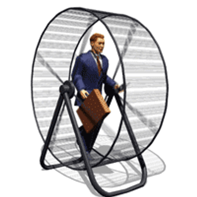Man on a hamster wheel gif, like constantly looking for money, July 26, 2015. (http://twitter.com).