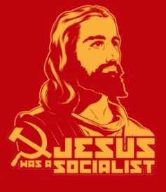 Jesus was a Socialist bumper sticker, an anachronism, October 12, 2015. (http://plus.google.com).