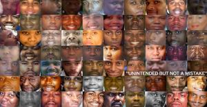A collage of Black and Brown people killed by police and White vigilantes, February 2015. (http://thefreethoughtproject.com/ via Gawker.com).
