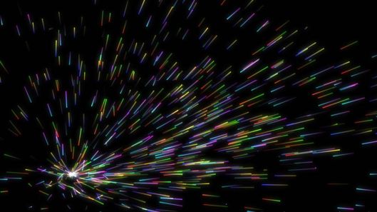 A shower of photons, December 31, 2015. (http://www.theallium.com).