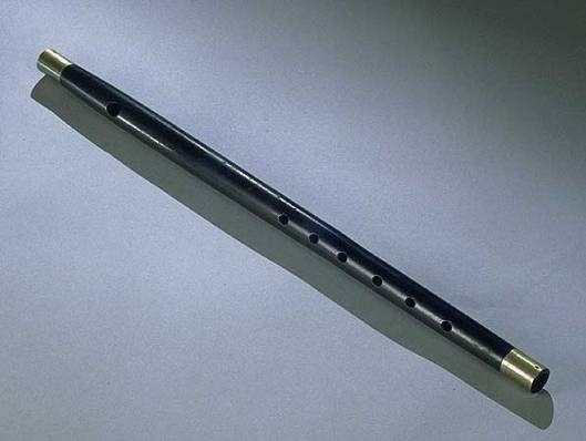 Civil War-era wooden fife, May 19, 2004. (Kevin Saff/National Parks Service via Wikipedia). In public domain.