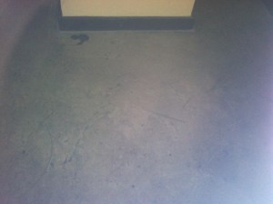 The mythical 6th-floor landing I slept on for three days (leading out to the roof), Wesley Posvar Hall, September 29, 2013. (Donald Earl Collins).